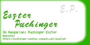 eszter puchinger business card